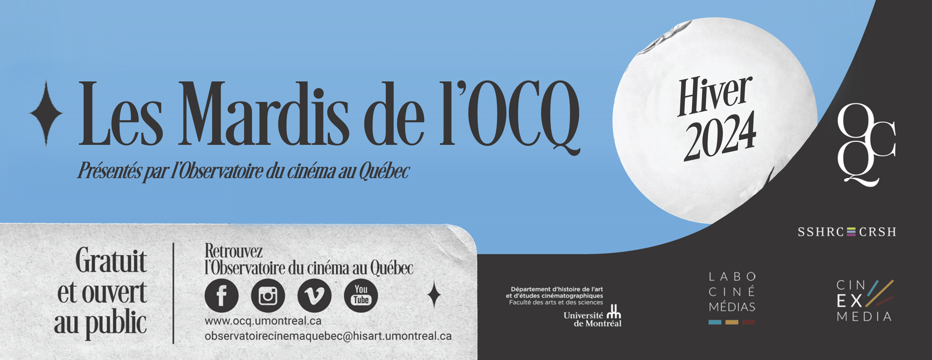 You are currently viewing L’Observatoire du cinéma au Québec (OCQ) est heureux de vous présenter sa programmation pour la session d’hiver 2024